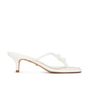 SCHUTZ Poppy Sandal in White/Gold | LIKE NEW